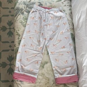 Charming Kids Pajama Bottoms with Dog Print
